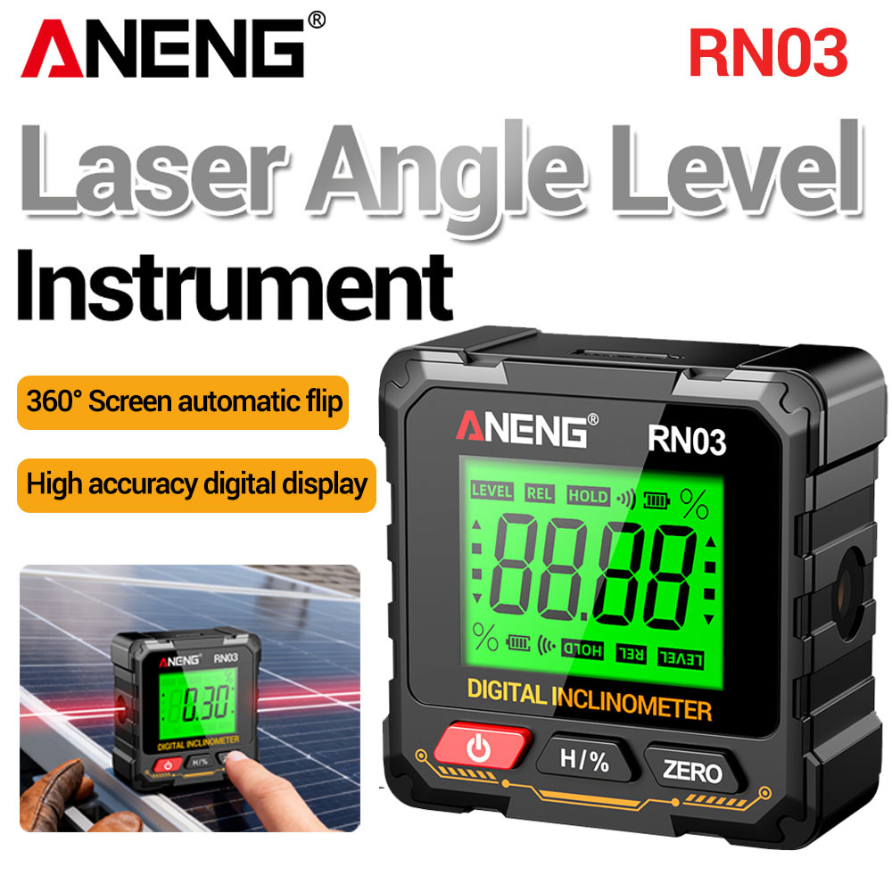 Industrial Laser Alignment Tool - Goniometro Digitale Laser, Inclinometro con Livella