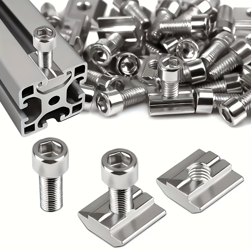 Aluminum T-Slot Profile - 25 Set di Dadi a T