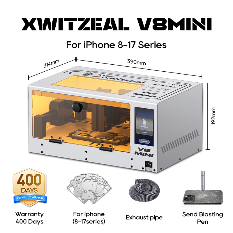 Industrial Laser Removal - Xwitzeal ® Macchina Laser V8 MINI