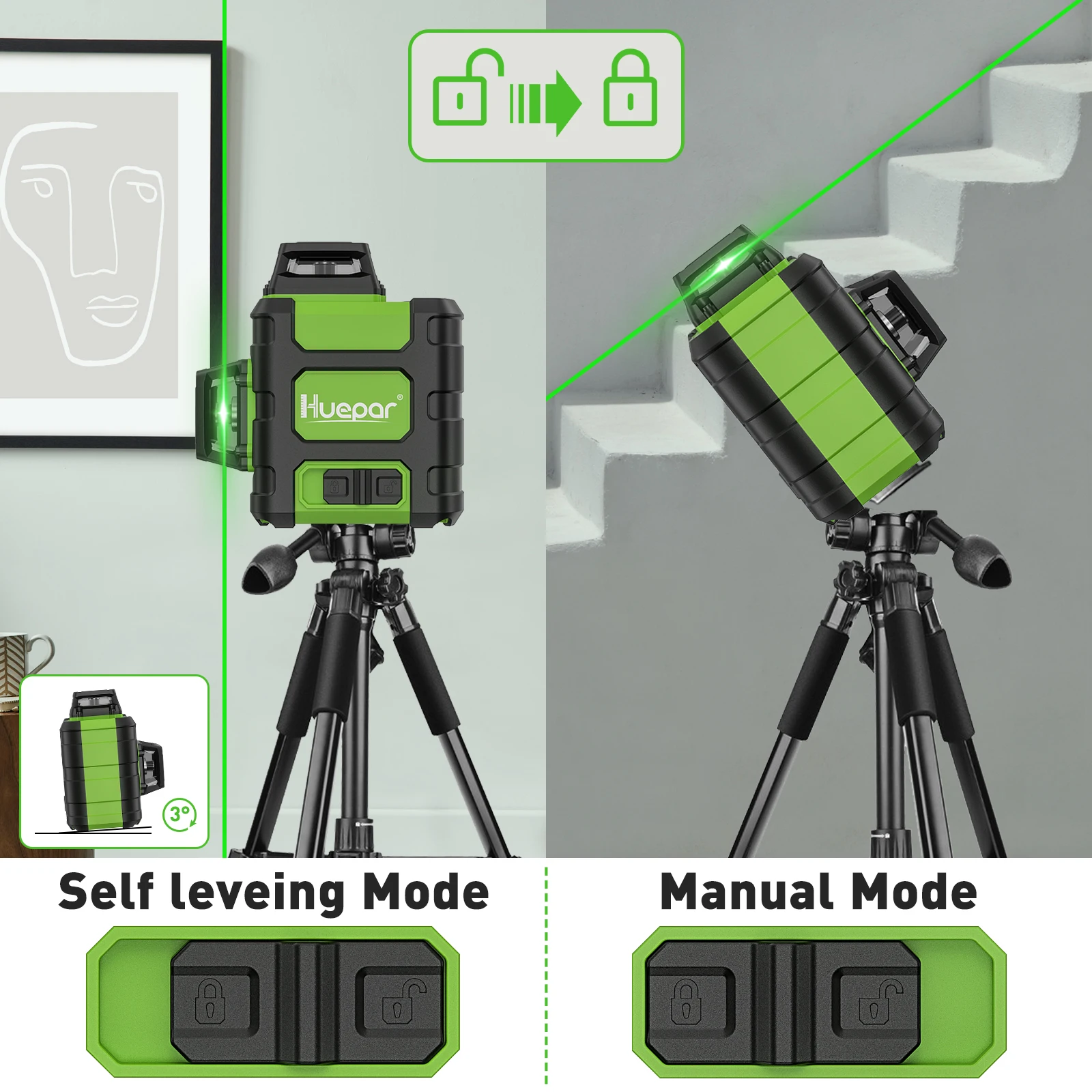 Huepar HM03CG Livello laser Ra - Industrial Laser Level recensione e prezzo