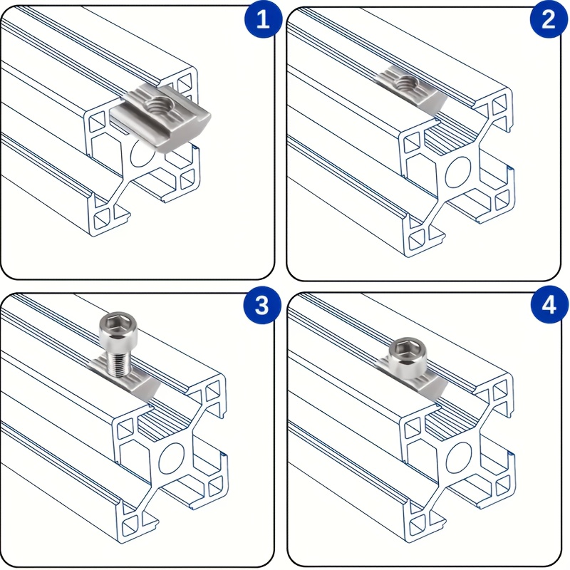25 Set di Dadi a T M8 in Accia - Aluminum T-Slot Profile recensione e prezzo