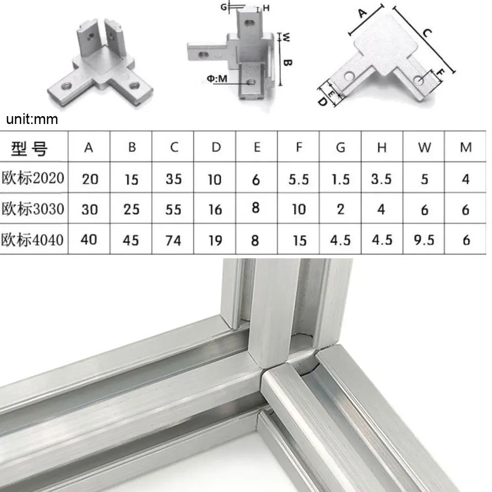 10 connettori angolari a 3 vie - Aluminum T-Slot Profile recensione e prezzo