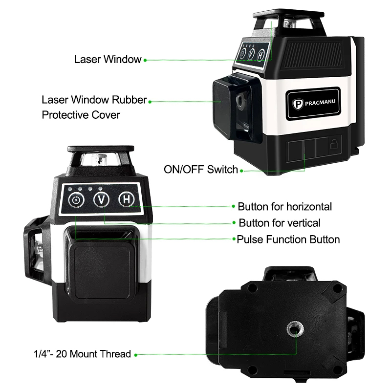 Pracmanu Mini 12 Linee Laser 3 - Industrial Laser Level recensione e prezzo