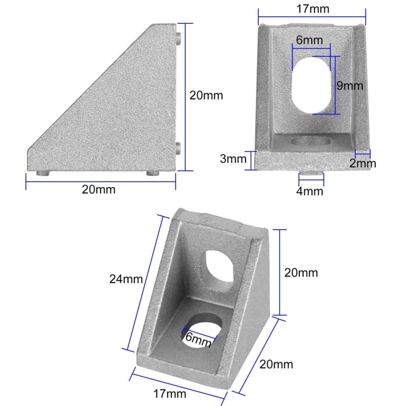 2020 staffa angolare 40 pezzi  - Aluminum T-Slot Profile recensione e prezzo